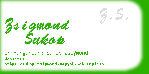 zsigmond sukop business card